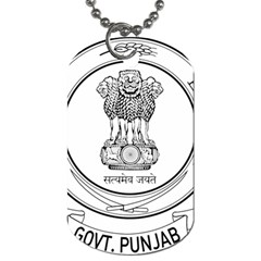 Seal Of Indian State Of Punjab Dog Tag (one Side)