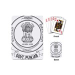 Seal of Indian State of Punjab Playing Cards (Mini)  Back