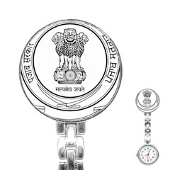 Seal Of Indian State Of Punjab Stainless Steel Nurses Watch by abbeyz71