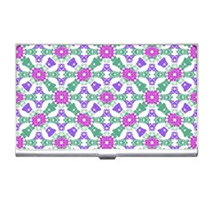 Multicolor Ornate Check Business Card Holders by dflcprints