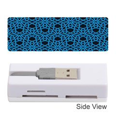 Triangle Knot Blue And Black Fabric Memory Card Reader (Stick) 