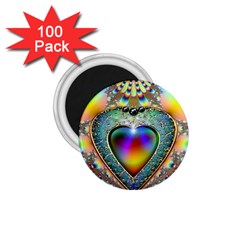 Rainbow Fractal 1.75  Magnets (100 pack) 