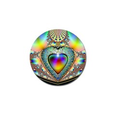 Rainbow Fractal Golf Ball Marker (4 pack)