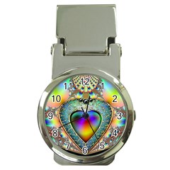 Rainbow Fractal Money Clip Watches