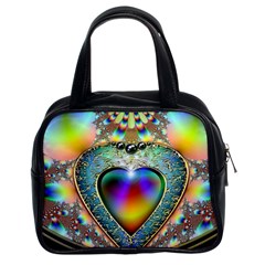 Rainbow Fractal Classic Handbags (2 Sides)