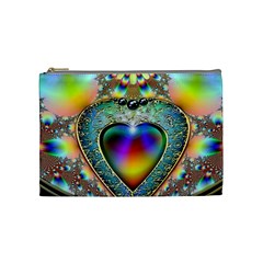 Rainbow Fractal Cosmetic Bag (Medium) 