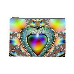 Rainbow Fractal Cosmetic Bag (Large) 