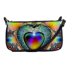 Rainbow Fractal Shoulder Clutch Bags