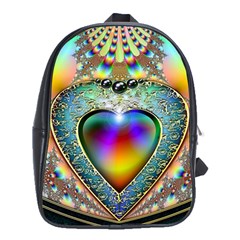 Rainbow Fractal School Bags (XL) 