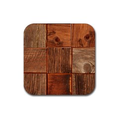 Barnwood Unfinished Rubber Coaster (Square) 