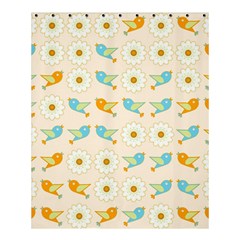 Birds And Daisies Shower Curtain 60  X 72  (medium)  by linceazul