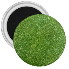 Green Glitter Abstract Texture 3  Magnets by dflcprints