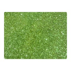 Green Glitter Abstract Texture Double Sided Flano Blanket (mini)  by dflcprints