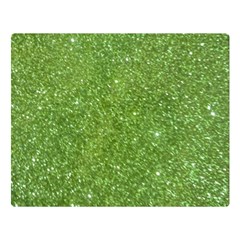 Green Glitter Abstract Texture Double Sided Flano Blanket (large)  by dflcprints