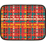 Colorful Line Segments Fleece Blanket (Mini)