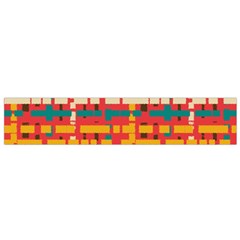 Colorful Line Segments Flano Scarf (small)