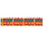 Colorful Line Segments Flano Scarf (Small)