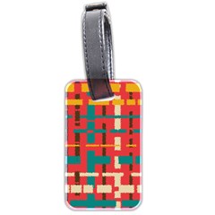 Colorful Line Segments Luggage Tags (two Sides) by linceazul