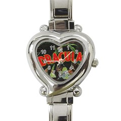 Dracula Heart Italian Charm Watch by Valentinaart