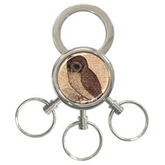 Vintage Owl 3-ring Key Chains by Valentinaart