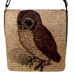 Vintage Owl Flap Messenger Bag (s) by Valentinaart