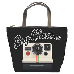 Say Cheese Bucket Bags by Valentinaart