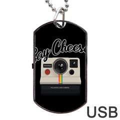 Say Cheese Dog Tag Usb Flash (one Side) by Valentinaart
