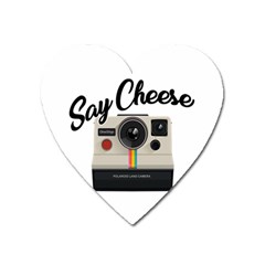 Say Cheese Heart Magnet by Valentinaart