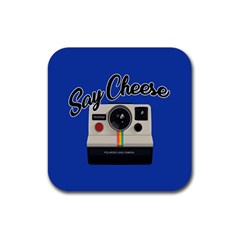 Say Cheese Rubber Coaster (square)  by Valentinaart