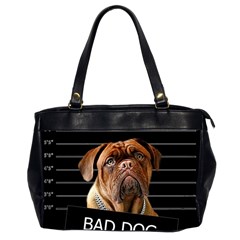 Bed Dog Office Handbags (2 Sides)  by Valentinaart