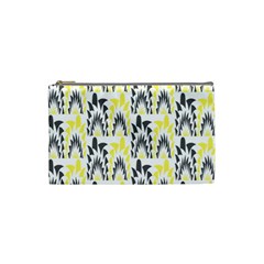 Tricolored Geometric Pattern Cosmetic Bag (small)  by linceazul