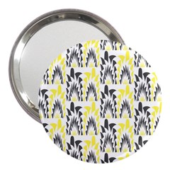 Tricolored Geometric Pattern 3  Handbag Mirrors