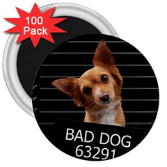 Bad Dog 3  Magnets (100 Pack) by Valentinaart