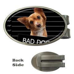 Bad Dog Money Clips (oval)  by Valentinaart