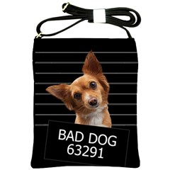 Bad Dog Shoulder Sling Bags by Valentinaart