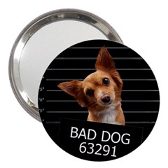 Bad Dog 3  Handbag Mirrors by Valentinaart