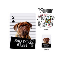 Bad Dog Playing Cards 54 (mini)  by Valentinaart