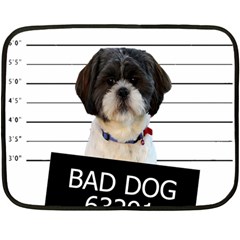 Bad Dog Fleece Blanket (mini) by Valentinaart