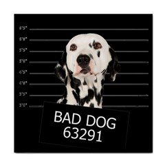 Bad Dog Face Towel by Valentinaart