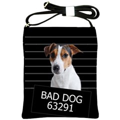 Bad Dog Shoulder Sling Bags by Valentinaart