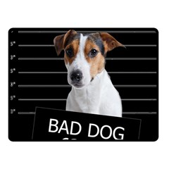 Bad Dog Fleece Blanket (small) by Valentinaart