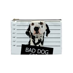 Bad Dog Cosmetic Bag (medium)  by Valentinaart