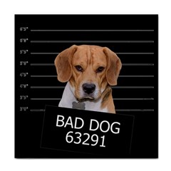 Bad Dog Face Towel by Valentinaart