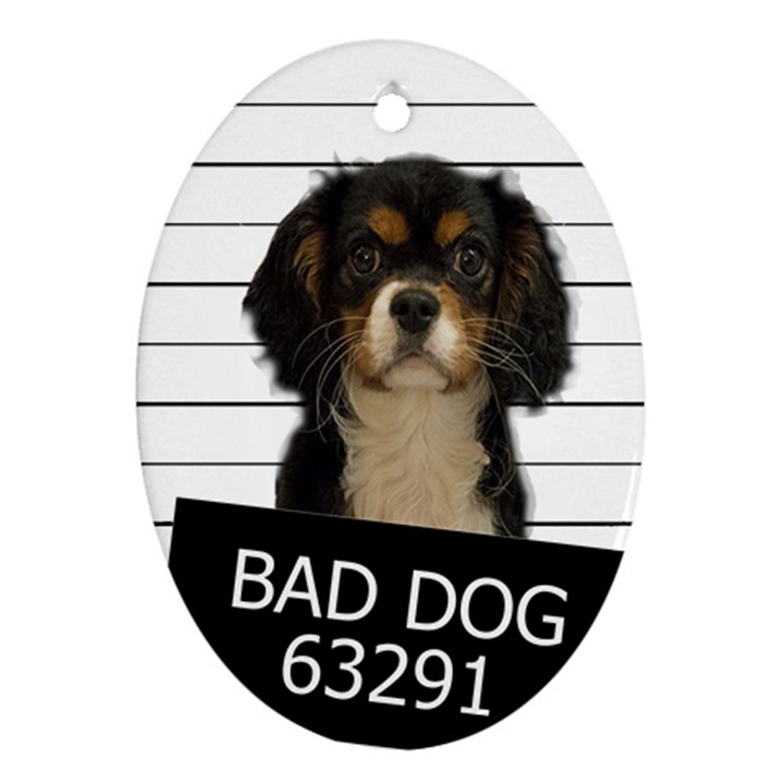 Bad dog Ornament (Oval)
