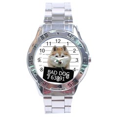 Bad Dog Stainless Steel Analogue Watch by Valentinaart