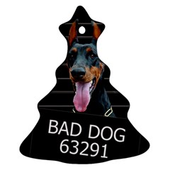 Bad Dog Ornament (christmas Tree)  by Valentinaart