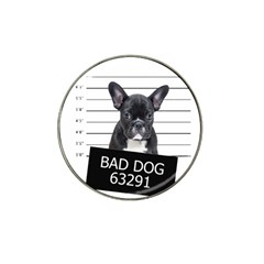 Bad Dog Hat Clip Ball Marker by Valentinaart