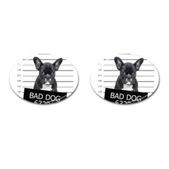 Bad Dog Cufflinks (oval) by Valentinaart