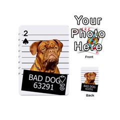 Bad Dog Playing Cards 54 (mini)  by Valentinaart