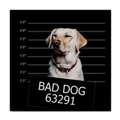 Bad dog Tile Coasters